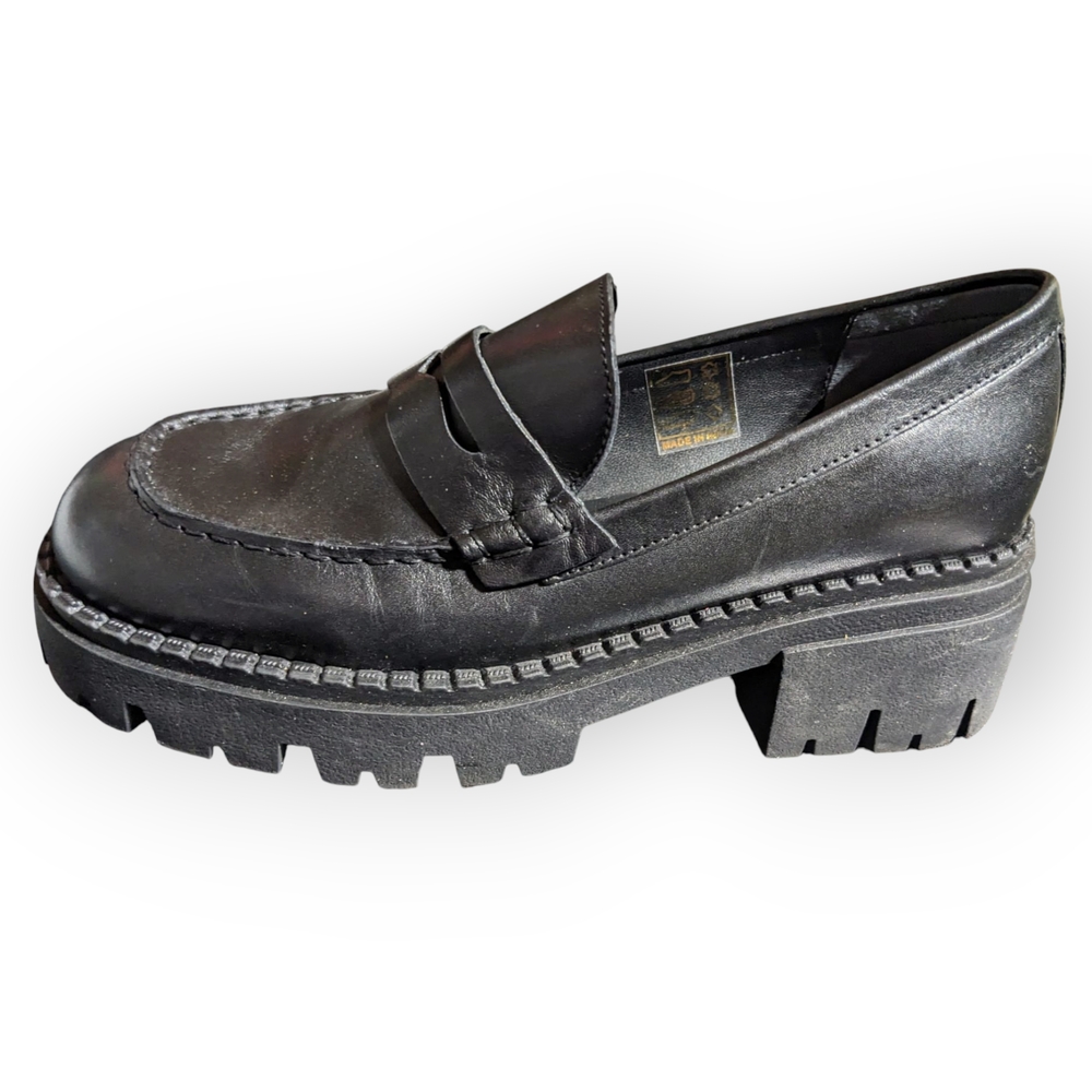 Black Chunky Loafers